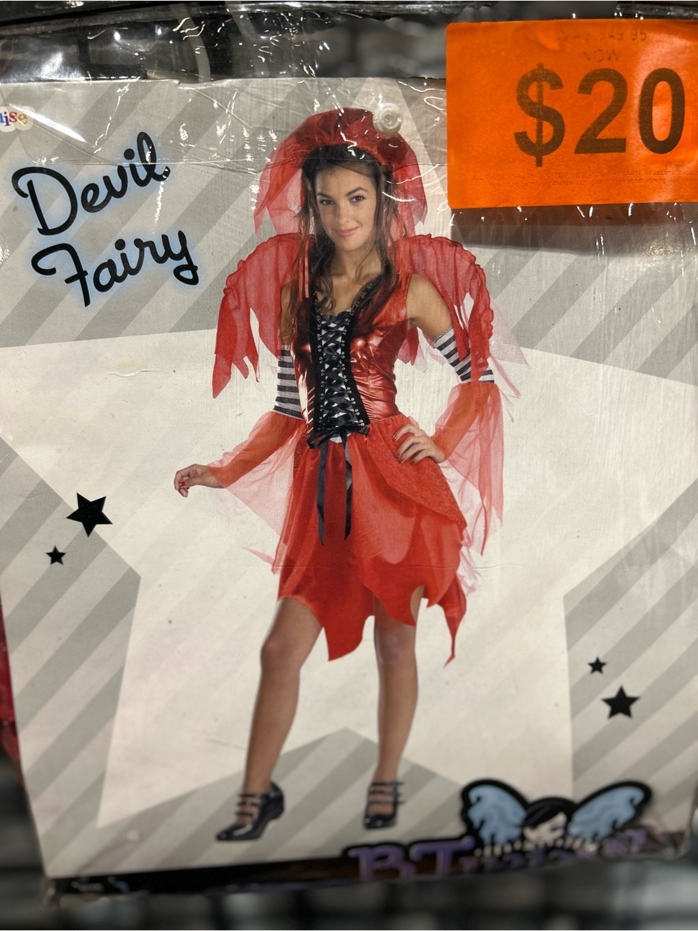 Disguise Red and Black Devil Fairy Costume